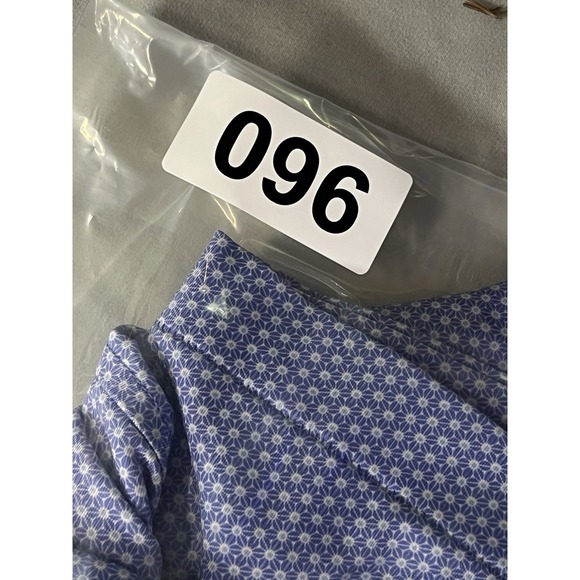 Peter Millar Summer Comfort Polo Shirt Men XL Blue Geometric Golf Athletic - Picture 9 of 9